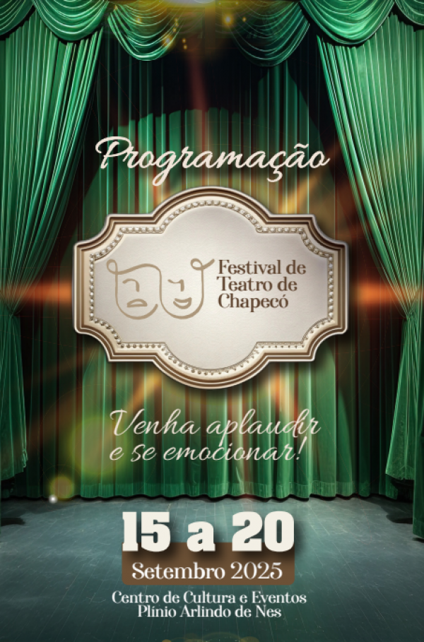 Confirma a programação do Festival de Teatro de Chapecó 2025