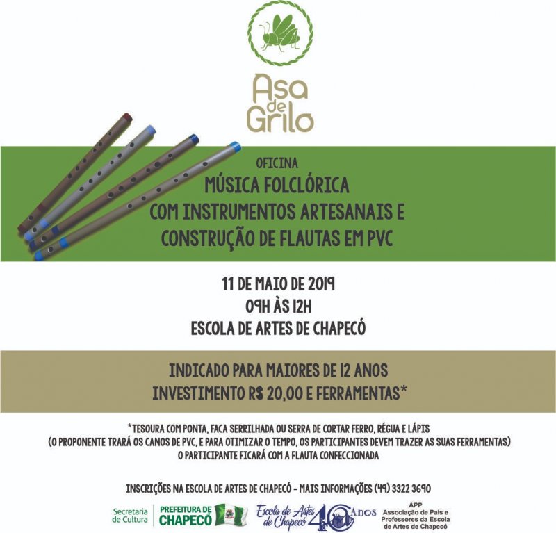 Escola de Artes oferece oficina de música folclórica