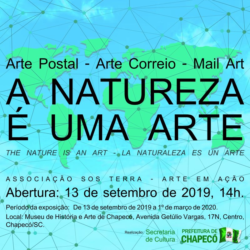 Exposição A natureza é uma arte inicia sexta-feira (13) em Chapecó