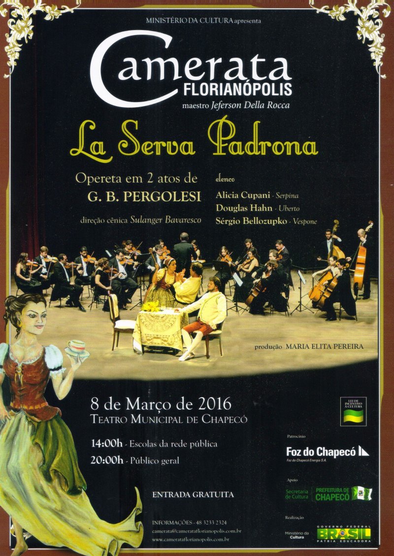 Camerata Florianópolis estará em Chapecó na próxima terça-feira