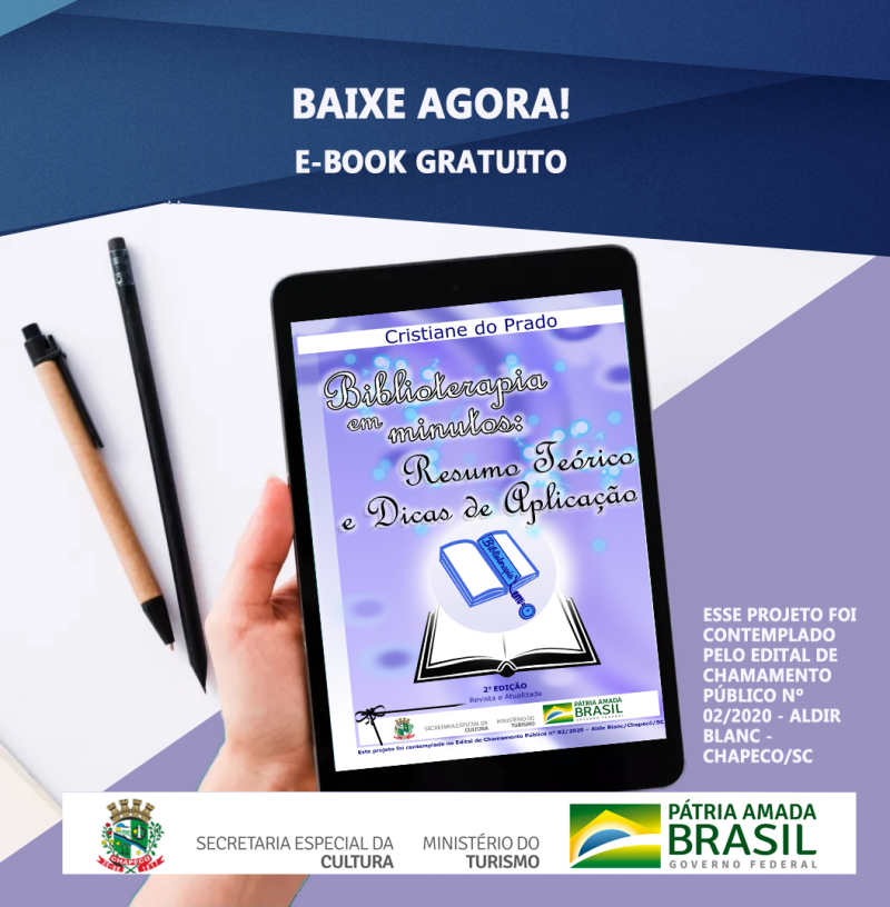 Lançada Edição Digital do Livro "Biblioterapia em minutos: resumo teórico e dicas de aplicação"