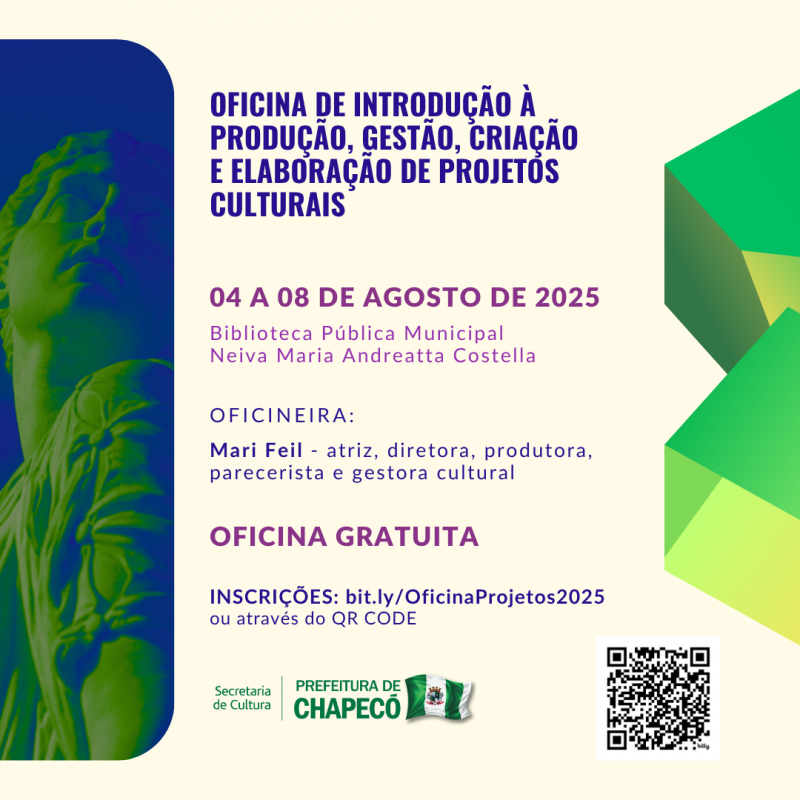 Secretaria de Cultura de Chapecó promove oficina de elaboração de projetos culturais
