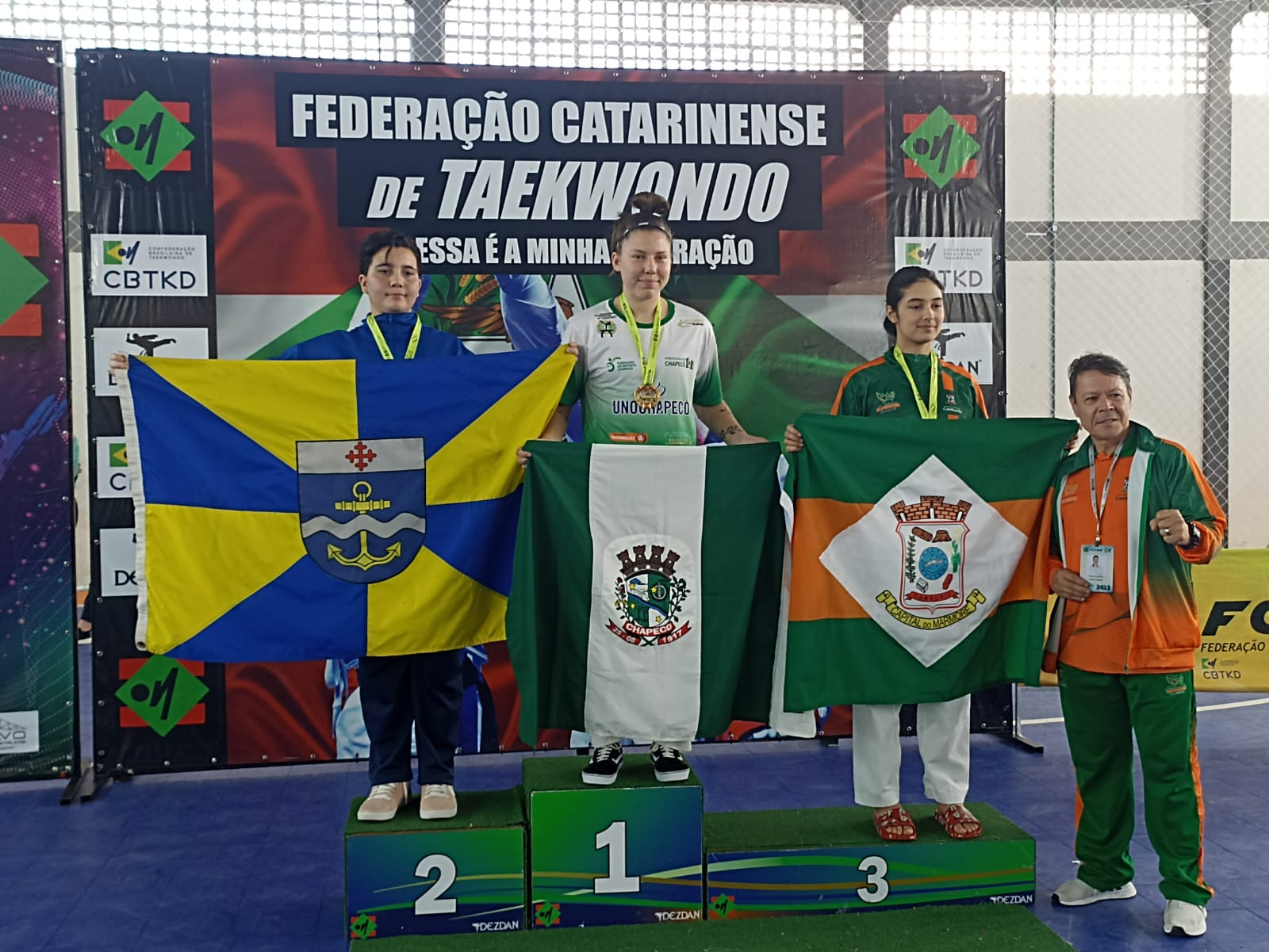 Chapecó conquista três medalhas de Ouro no quarto dia de Joguinhos Abertos  de SC