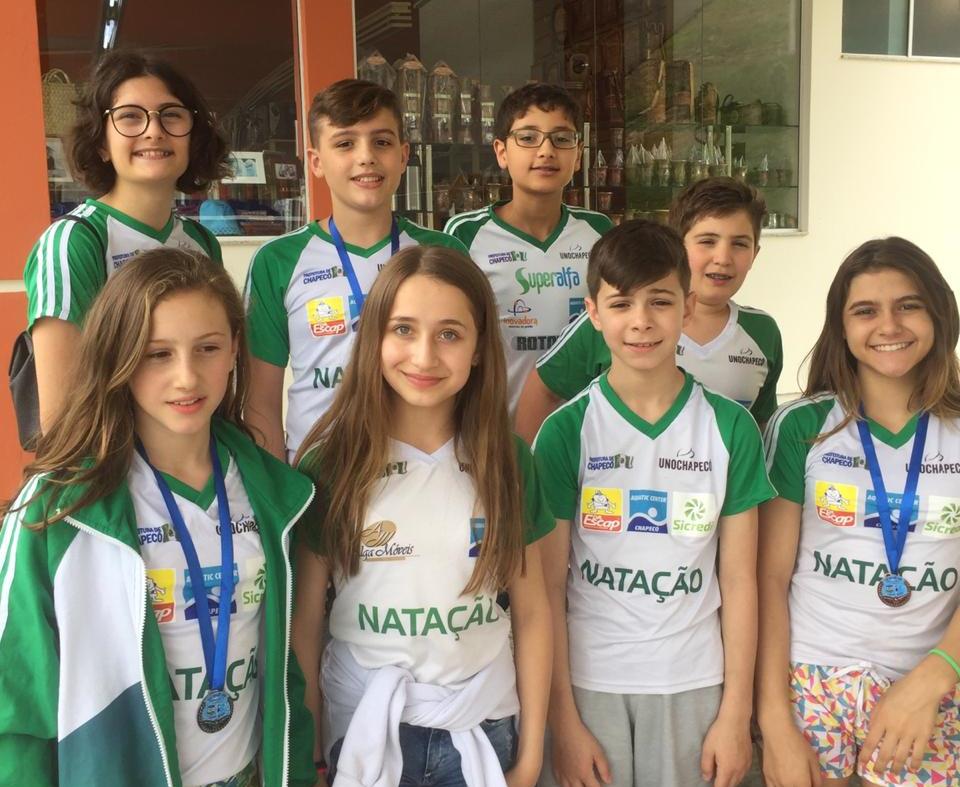 Natação de Chapecó conquista medalha em competição nacional - Chapecó -  Unochapecó