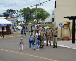 Policiamento reforçado no parque garante a sensação de segurança