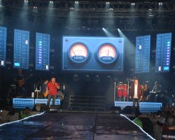 A chuva deu trégua e não atrapalhou o show