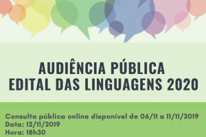 Chapecó realiza Consulta Pública sobre o Edital de Linguagens 2020