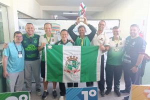 Primeiro trof&eacute;u de campe&atilde;o para Chapec&oacute; nos JASC veio no Tiro Armas Curtas