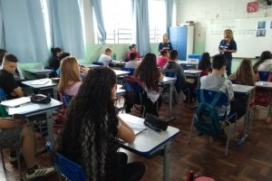 Sa&uacute;de do trabalhador foi debatida com alunos do Alvorada e Eldorado