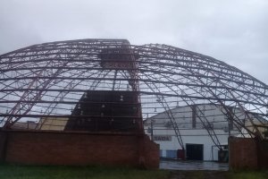 Pavilh&otilde;es da Efapi est&atilde;o sendo desmontados para constru&ccedil;&atilde;o de nova estrutura