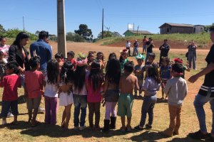 Festa na comunidade ind&iacute;gena de Chapec&oacute;