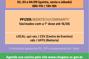 Vacina: agendamento para segunda dose é reaberto