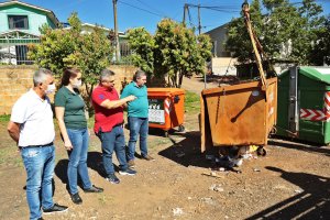 Inicia a troca de 200 contêineres de lixo em Chapecó