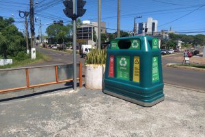 Chapecó tem novos pontos de coleta de vidros 