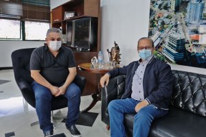 Senador Jorginho Mello visita o prefeito de Chapecó