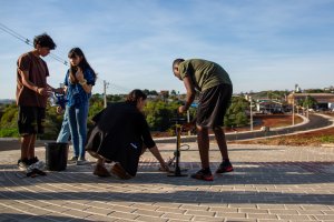 Turmas de 8&ordm; e 9&ordm; anos realizam lan&ccedil;amento dos foguetes para a OBAFOG