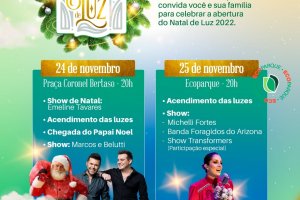 Programação Natalina de Chapecó conta com mais de 40 apresentações