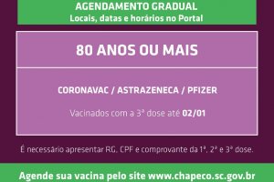 Vacinas: datas de segunda, terceira e quarta doses s&atilde;o atualizadas
