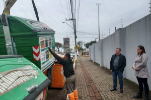 Chapec&oacute; realiza substitui&ccedil;&atilde;o de 200 cont&ecirc;ineres da coleta seletiva