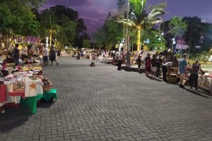 Feira de Artesanato ocorre nos s&aacute;bados e domingos, no Ecoparque
