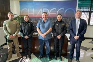 Policiais de Misiones fazem visitas institucionais em Chapec&oacute;