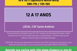 Abertas primeiras doses para adolescentes e adultos