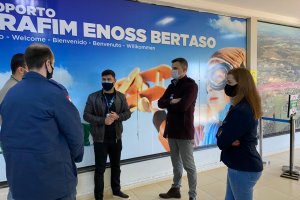 Chapecó reforça medidas sanitárias no aeroporto