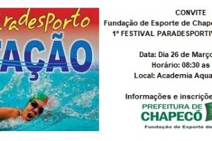 Fundação de Esporte de Chapecó promove Festival Paradesportivo de Natação