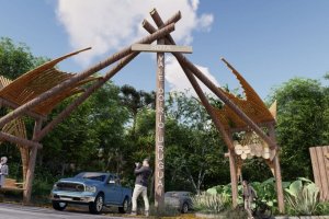 Prefeitura recebe projeto de pórtico para acesso da Trilha do Pitoco