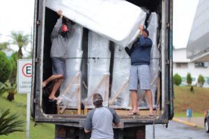 Chegam 50 camas hospitalares para o Centro de Eventos