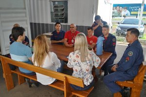 CEREST e Corpo de Bombeiros fazem atividade educativa