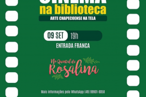 Sessão de cinema na Biblioteca Municipal