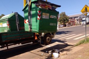 Coleta de lixo deixa de ser automatizada em trecho da rua Marechal Deodoro