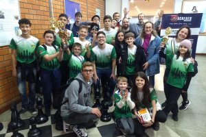 Xadrez de Chapec&oacute; fica em terceiro na Etapa de Joa&ccedil;aba