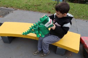 No tempo dos dinossauros é tema de projeto no CEIM Aquarela