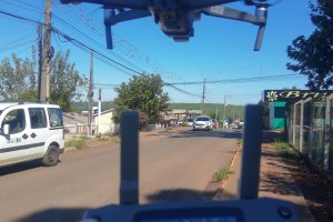 Vigil&acirc;ncia fez mutir&atilde;o com novo drone no bairro Efapi