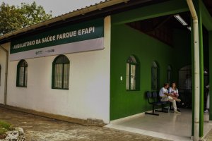 Ambulatório de saúde no Parque da Efapi