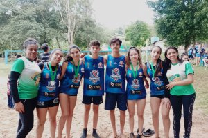 V&ocirc;lei de Praia de Chapec&oacute; &eacute; Prata e Bronze em Palmitos 