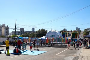 CEIMs e EBMs dos bairros Santa Maria e Esplanada realizam Rua de Lazer