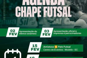 Chapecoense Futsal confirma realiza&ccedil;&atilde;o de amistosos