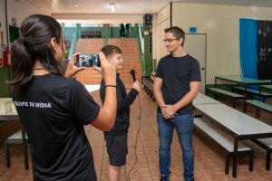 EBM Herbert de Souza incentiva estudantes na área de comunicação