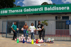 Doa&ccedil;&atilde;o de materiais esportivos para institui&ccedil;&otilde;es da Rede Municipal
