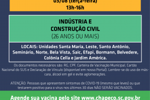 Abre novo agendamento para a ind&uacute;stria e constru&ccedil;&atilde;o civil