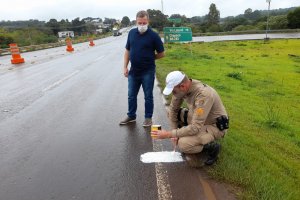 Lombadas serão instaladas no trevo de acesso a Guatambu e no distrito de Marechal Bormann