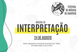Iniciam neste domingo as inscri&ccedil;&otilde;es para a terceira etapa do Festival de M&uacute;sica de Chapec&oacute;