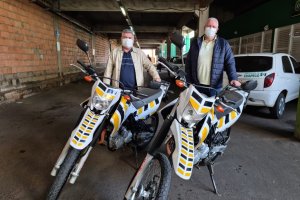 Motos da SEDEMOB v&atilde;o para agentes de sa&uacute;de