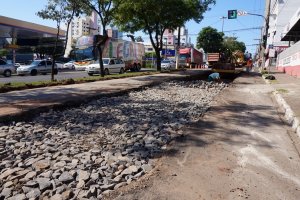 Avenida General Osório é revitalizada em Chapecó 