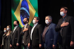 Presidente Bolsonaro fala a empres&aacute;rios em Chapec&oacute;