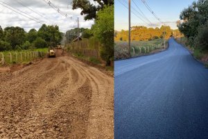 Mais de 10 quilômetros já pavimentados na Operação Tapete Preto