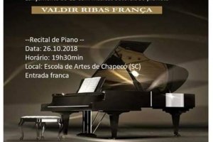 Recital apresenta composi&ccedil;&otilde;es autorais de Valdir Fran&ccedil;a